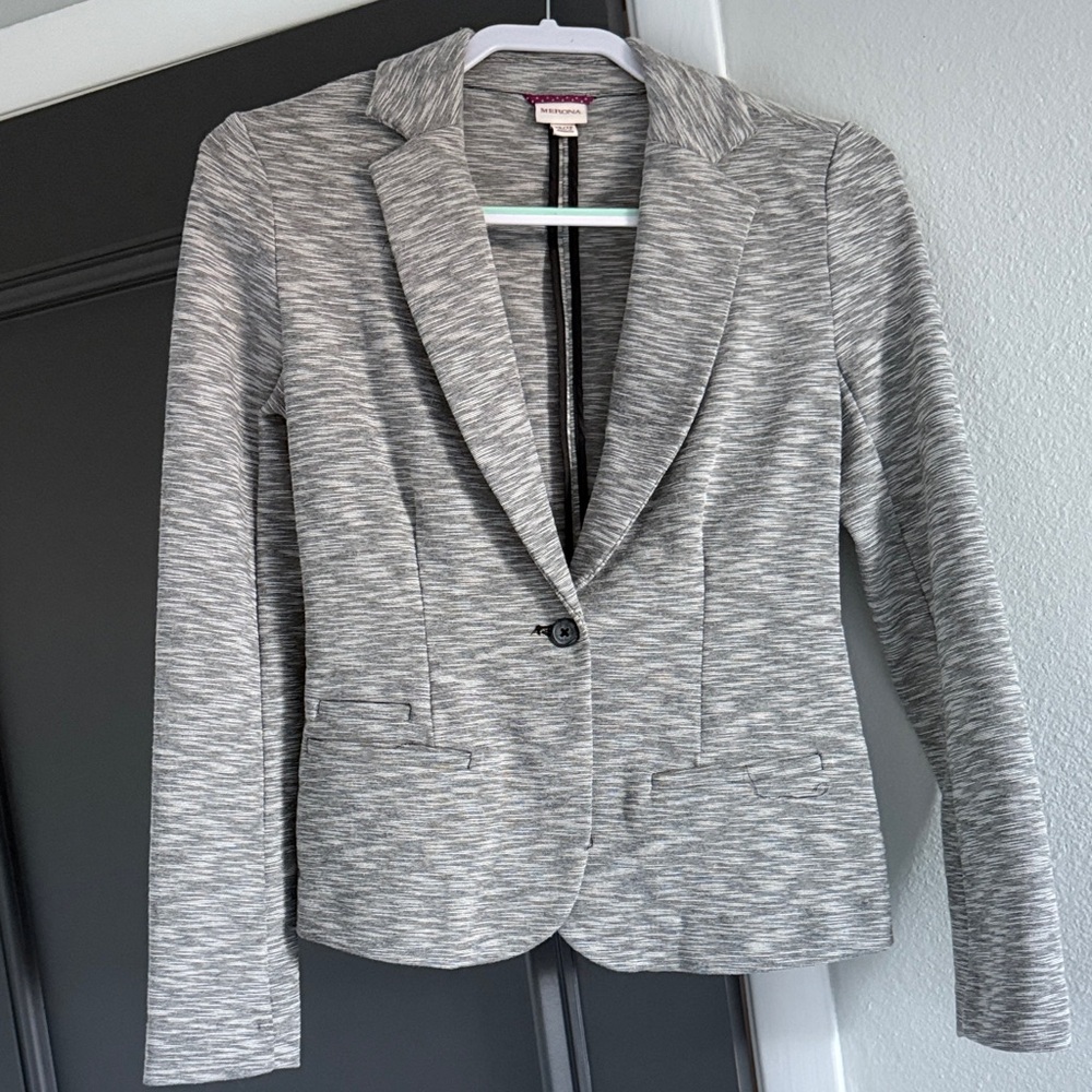 Merona Heathered Gray Women's Blazer